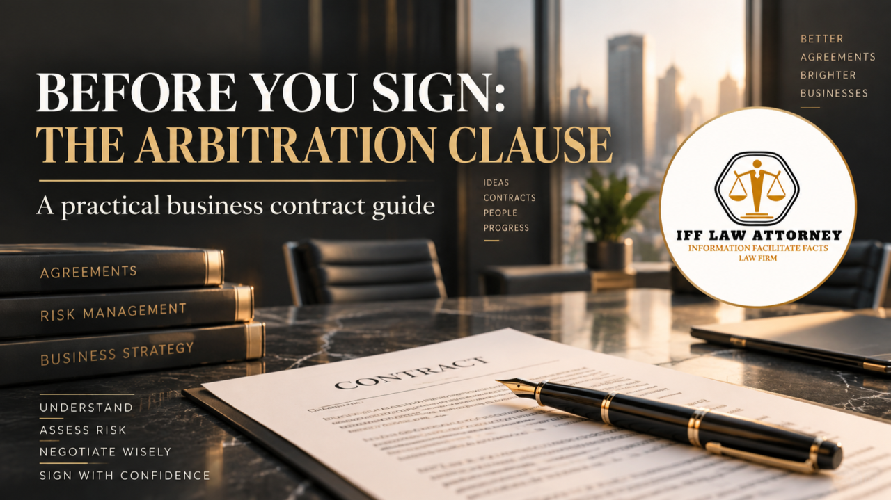 Arbitration Clause in a Business Contract: What Indian Companies Should Check Before Signing