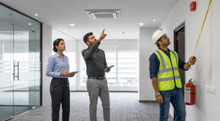 Landlord and tenant planning security deposit, lock-in, notice period and exit terms.
