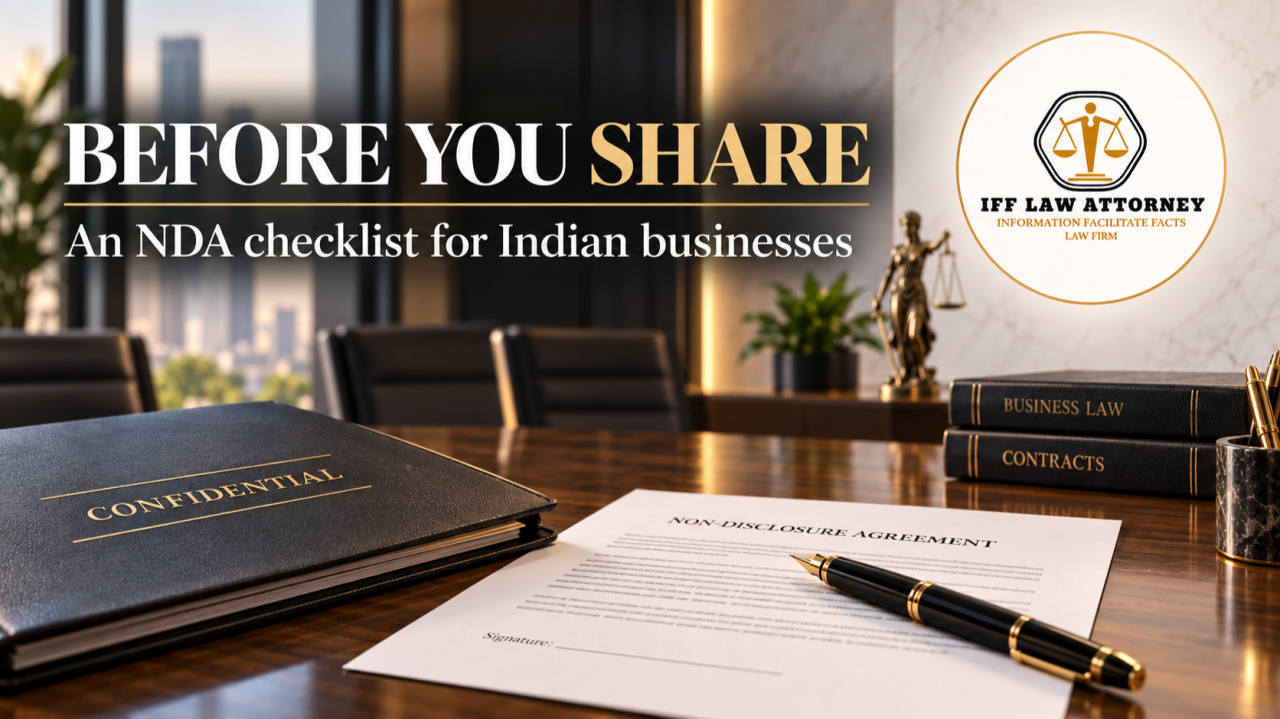 NDA Checklist for Indian Businesses: What to Agree Before Sharing Confidential Information