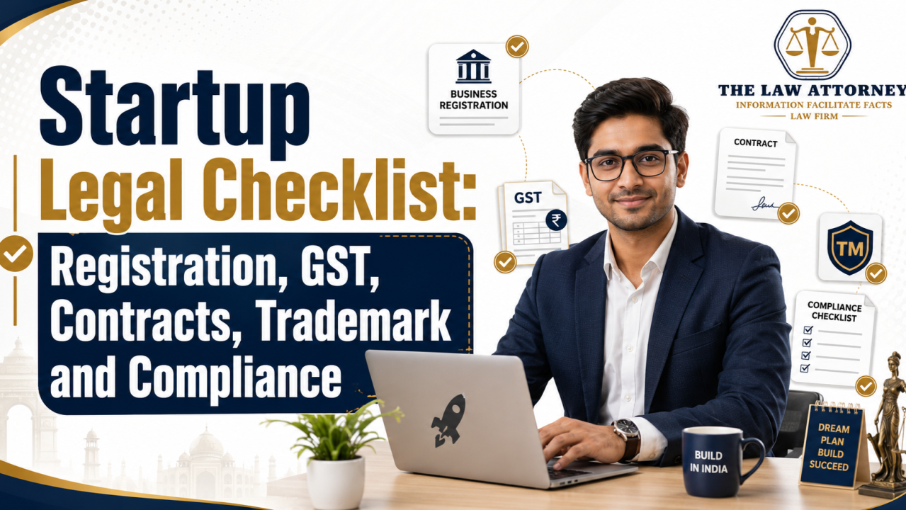 Startup Legal Checklist: Registration, GST, Contracts, Trademark and Compliance