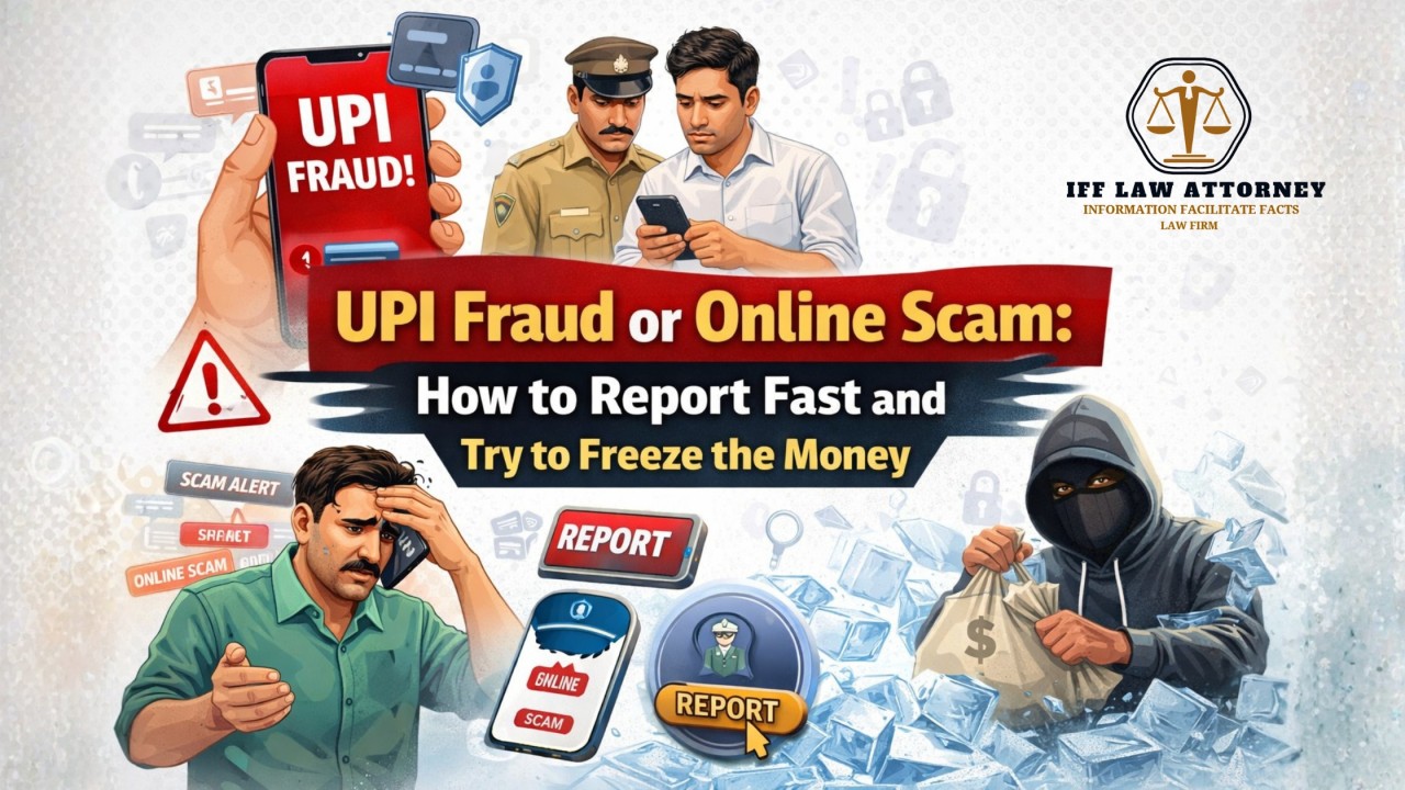 UPI Fraud or Online Scam: How to Report Fast and Try to Freeze the Money